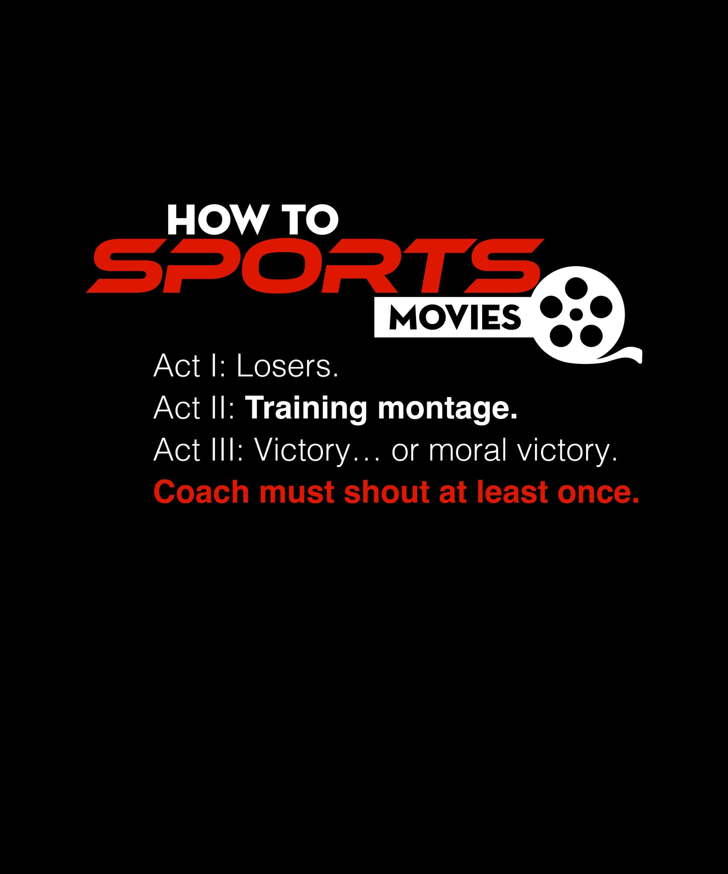 Sports, how to movies Classic T-Shirt