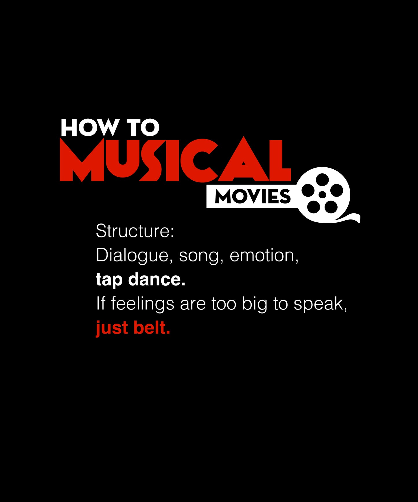 Musical, how to movies Classic T-Shirt