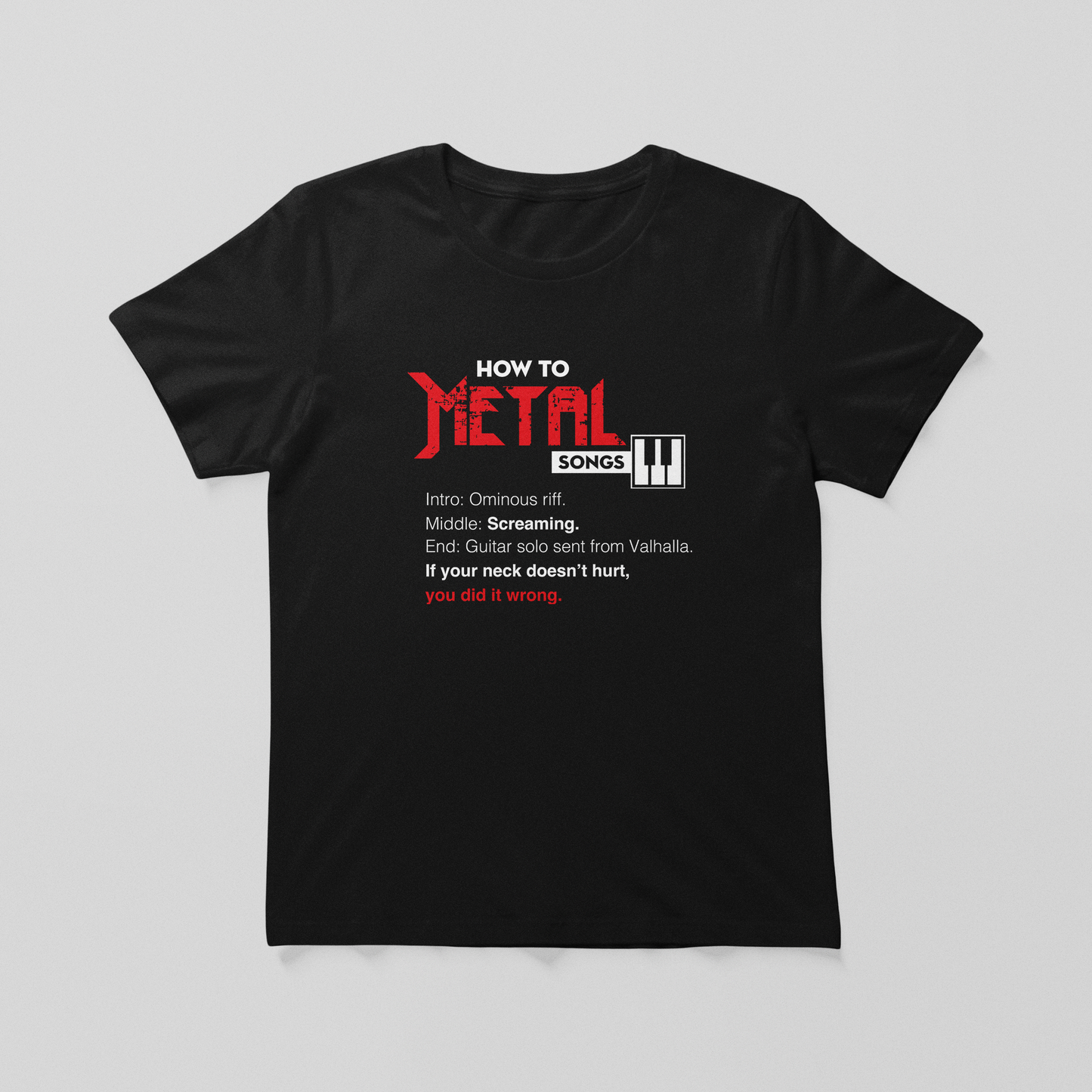 Metal, how to songs Classic T-Shirt
