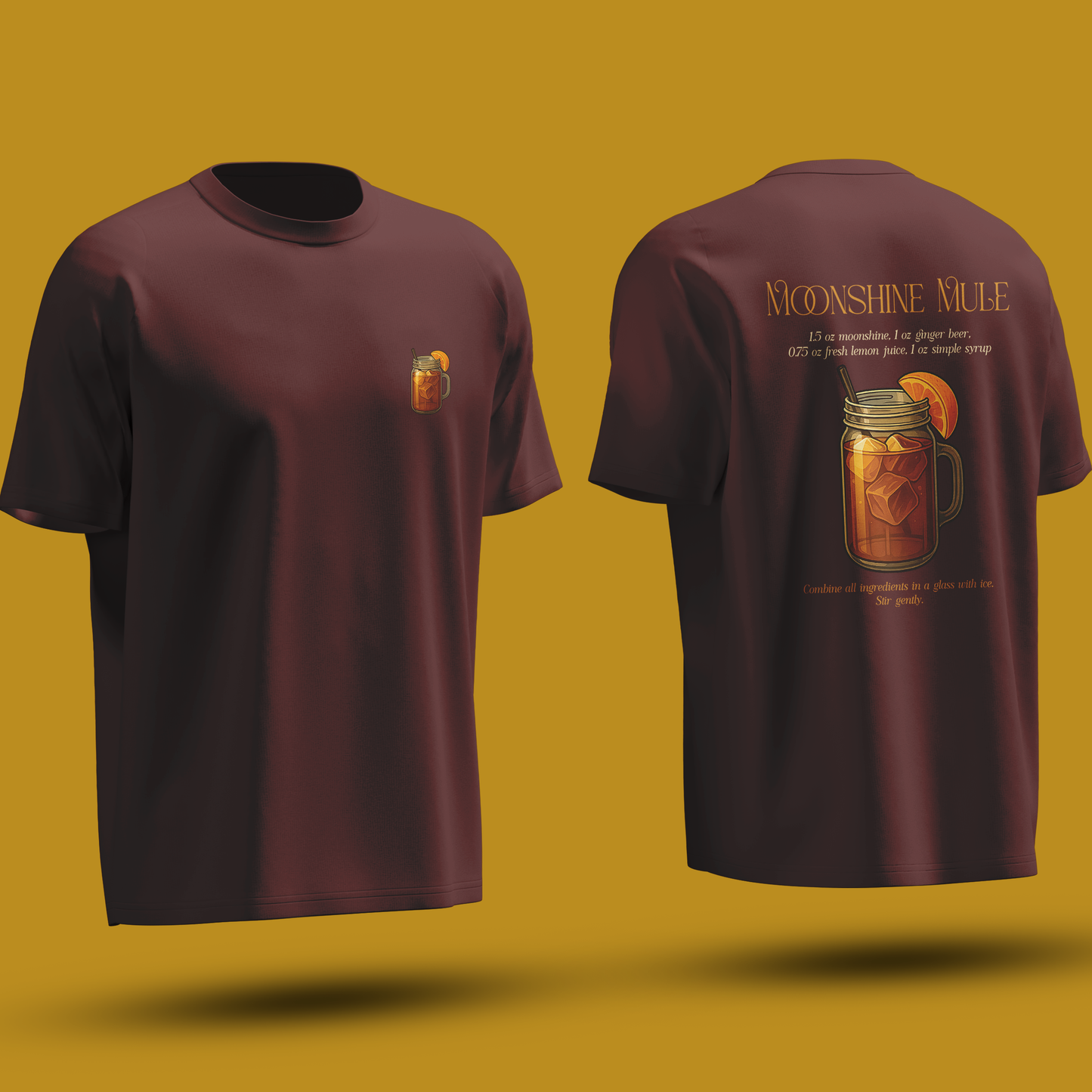 Moonshine Mule Cocktail Recipe tshirt