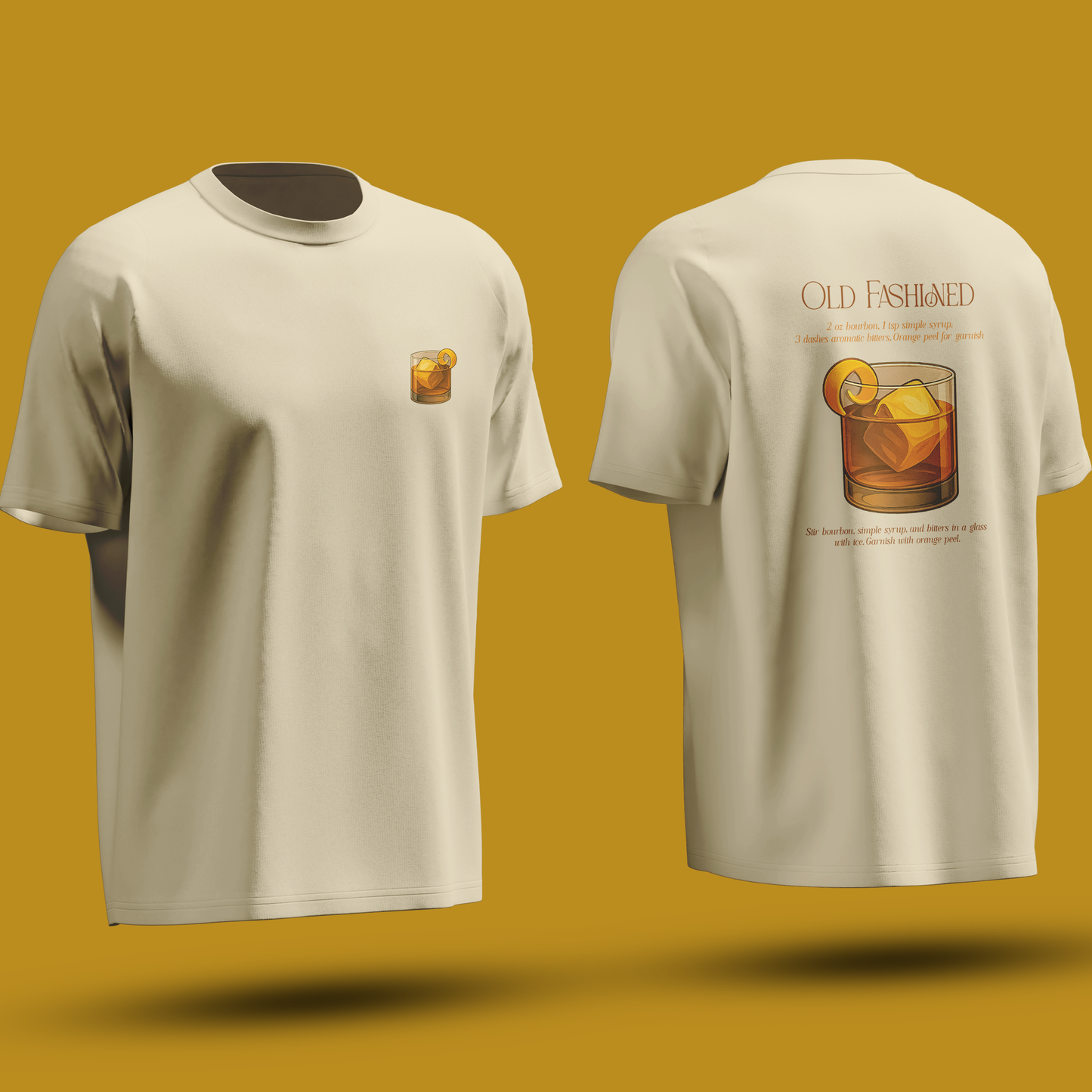 Old Fashioned Cocktail Recipe tshirt