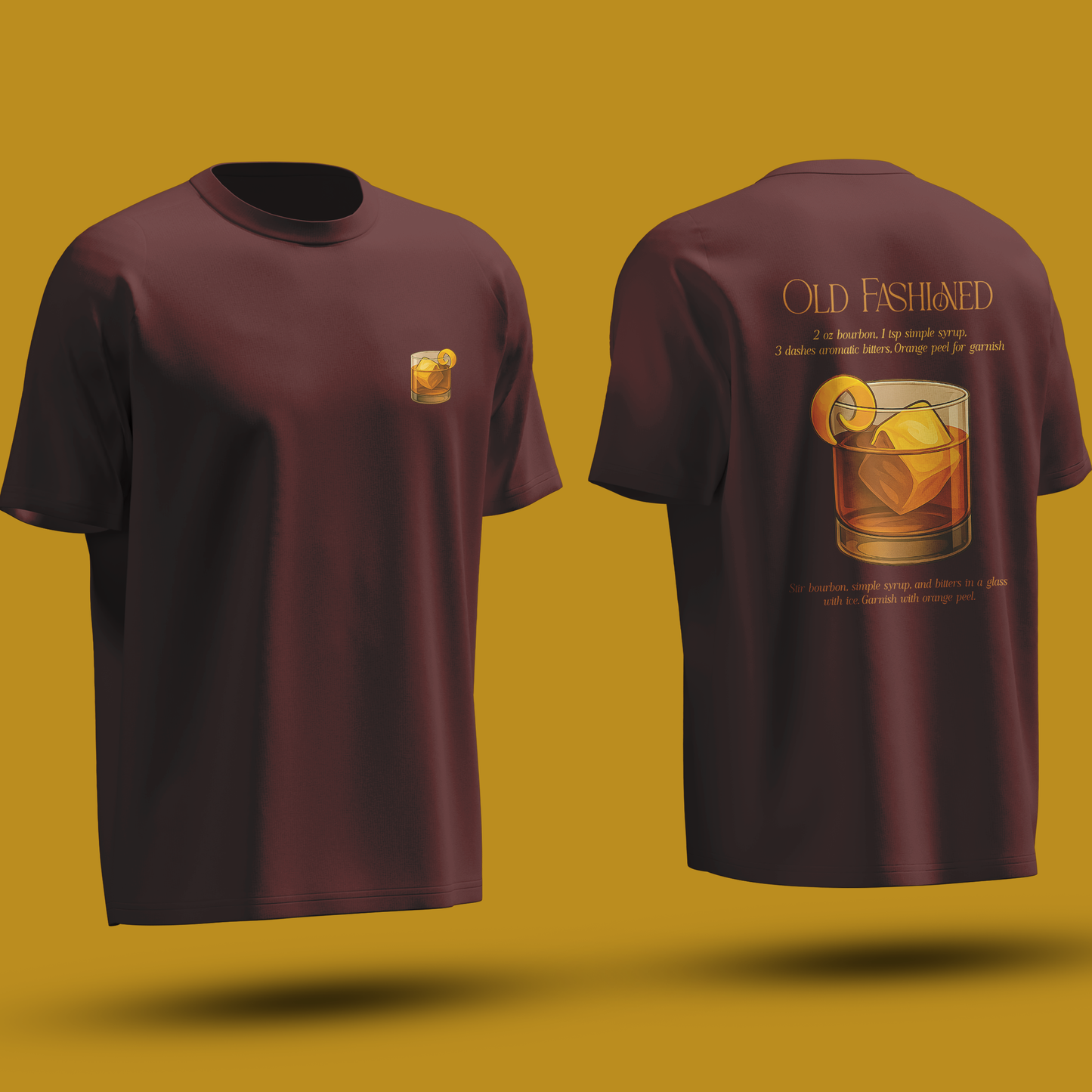 Old Fashioned Cocktail Recipe tshirt