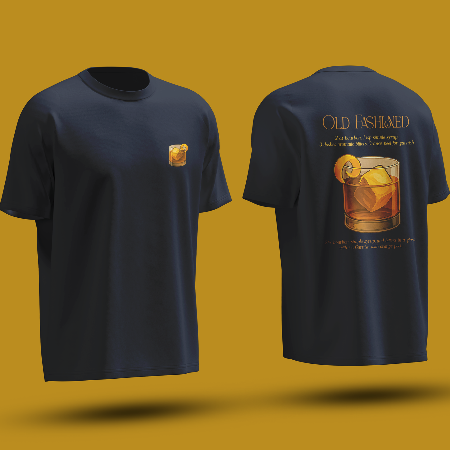 Old Fashioned Cocktail Recipe tshirt