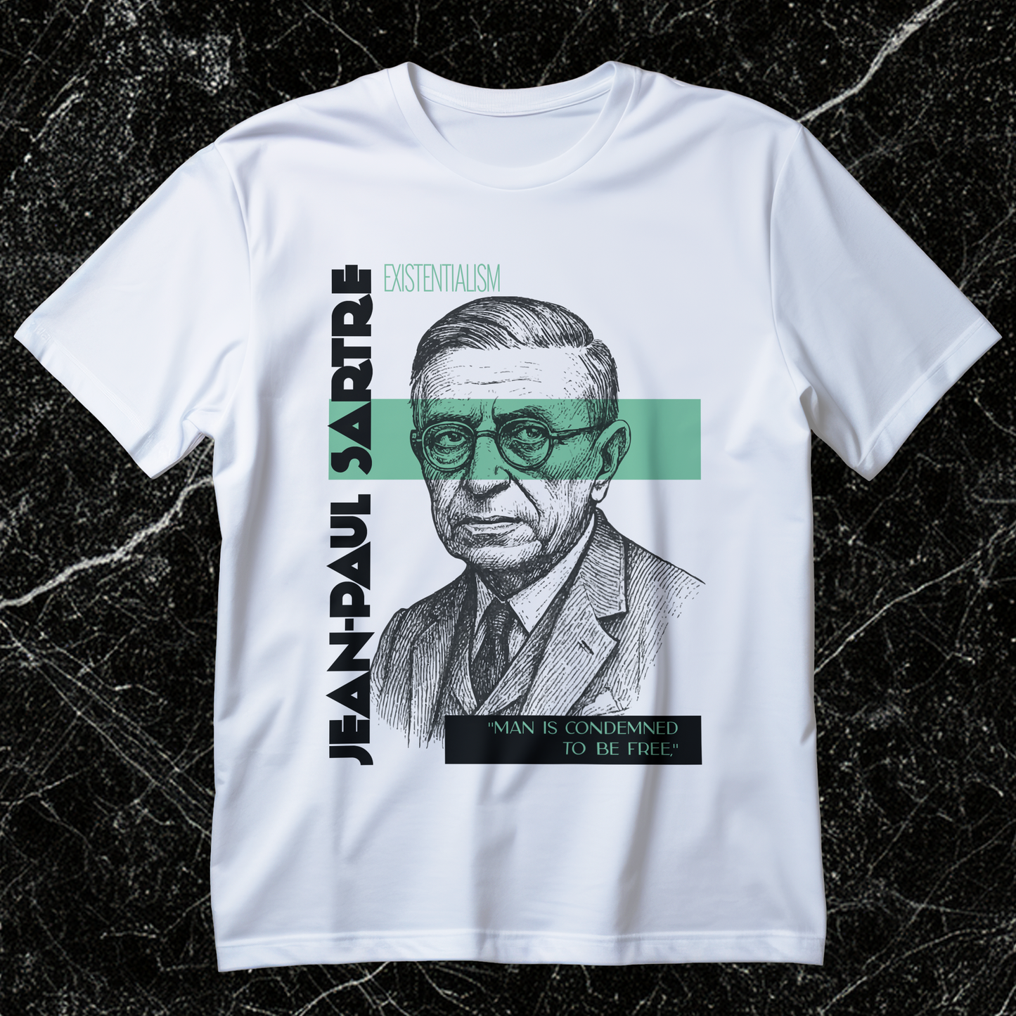 Sartre Philosopher T-Shirt