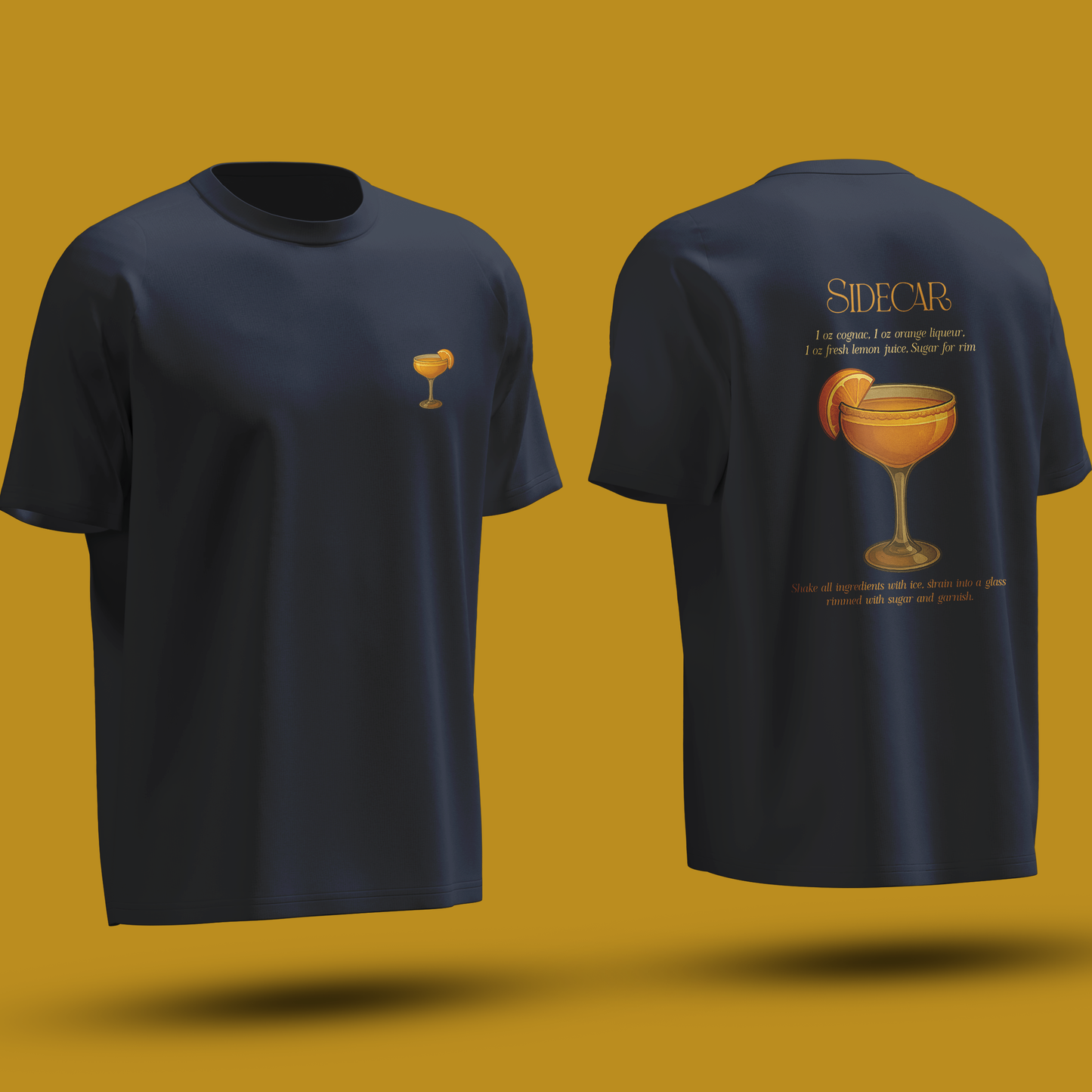 Sidecar Cocktail Recipe tshirt