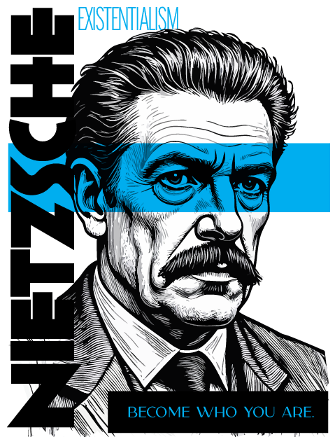 Nietzsche Philosopher T-Shirt