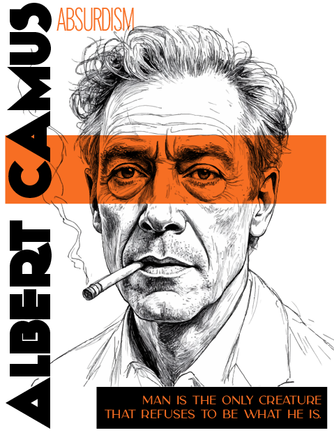 Camus Philosopher T-Shirt