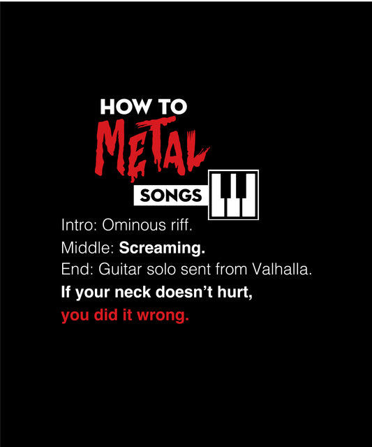 Metal, how to songs Classic T-Shirt