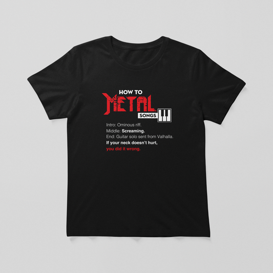 Metal, how to songs Classic T-Shirt